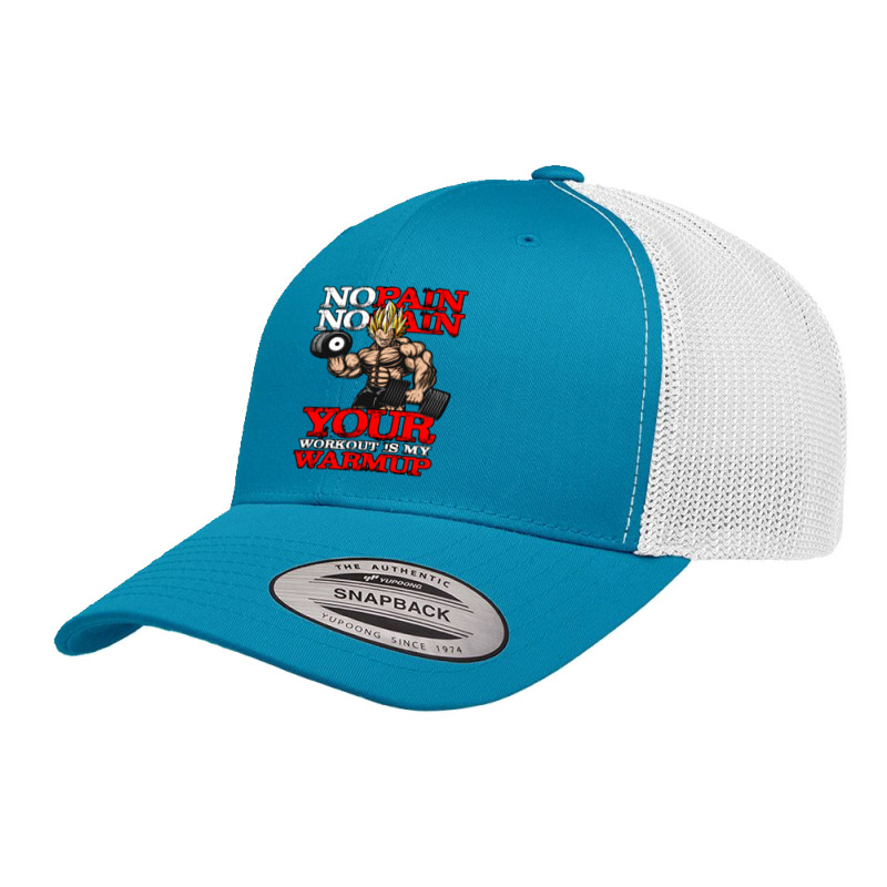 Anime Gym Motivational Retro Trucker Cap by SANDRAWILLIAMS | Artistshot