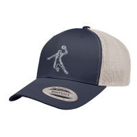 Basketball Player Slam Dunk Light Design Retro Trucker Cap | Artistshot