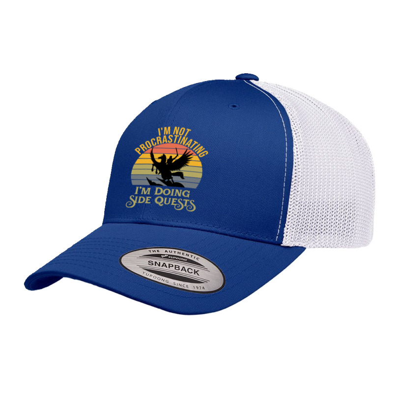 Im Not Procrastinating Im Doing Side Quests Retro Trucker Cap by cm-arts | Artistshot