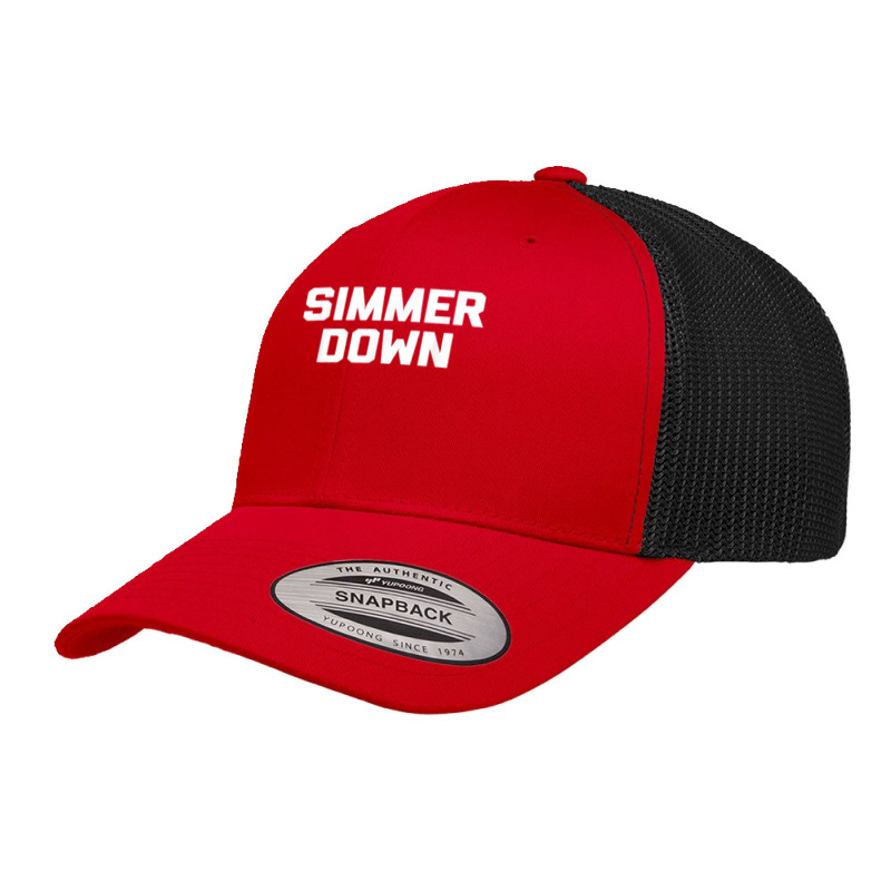 Simmer Down Funny Saying Sarcastic Novelty Humor Retro Trucker Cap | Artistshot