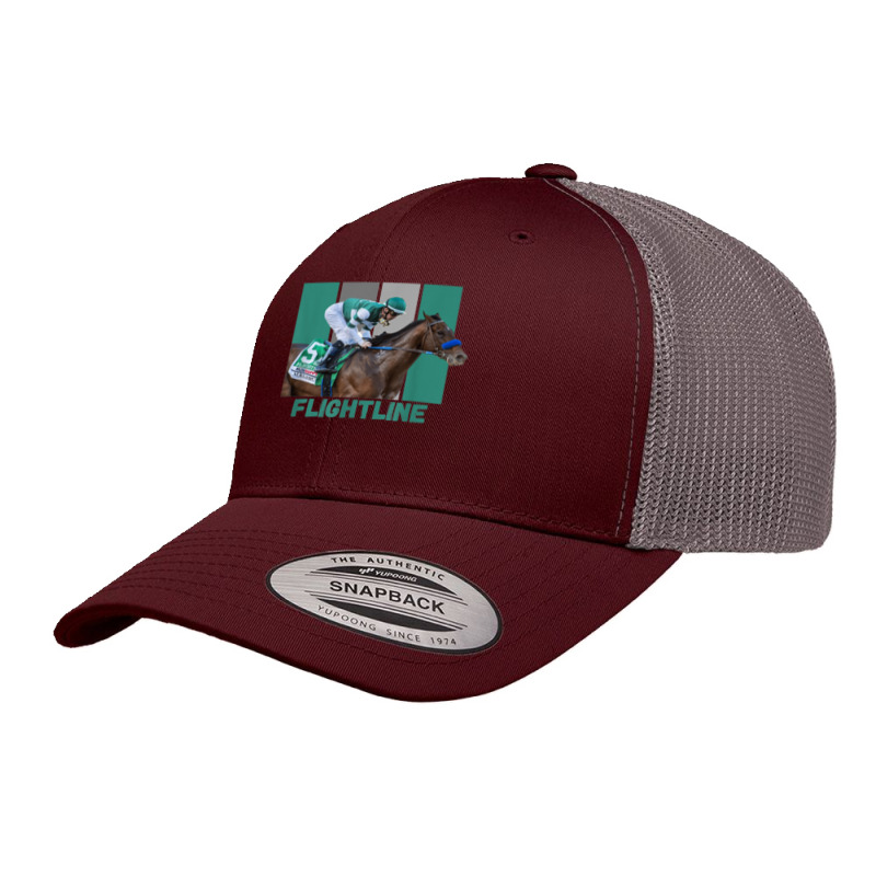 Flightline Horse Racing Thoroughbred Del Mar Santa Anita Retro Trucker Cap by CaseVillarreal | Artistshot