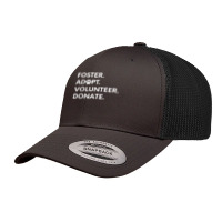 Foster Adopt Volunteer Donate Animal Rescue Shelter Retro Trucker Cap | Artistshot