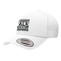 Warning May Talk About Fishing   King Mackerel Fish T Shirt Yupoong Trucker Cap | Artistshot