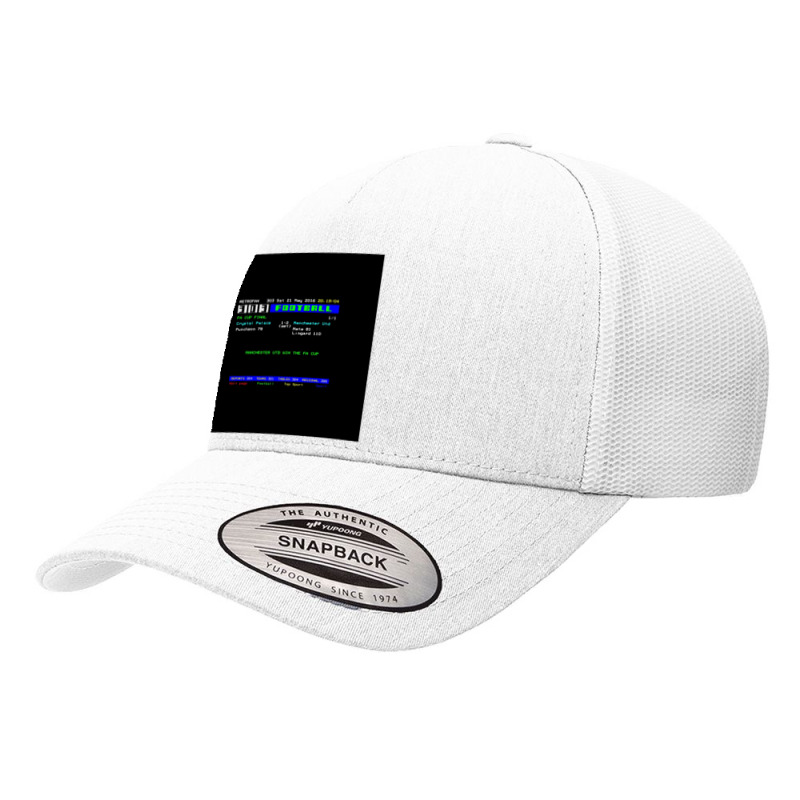 2016 Cup Final Retro Football Ceefax Teletext Score Graphic Yupoong Trucker Cap by MylaLe | Artistshot