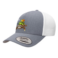 Funny Sloth Turtle Snail Piggyback Running Riding Team Yupoong Trucker Cap | Artistshot