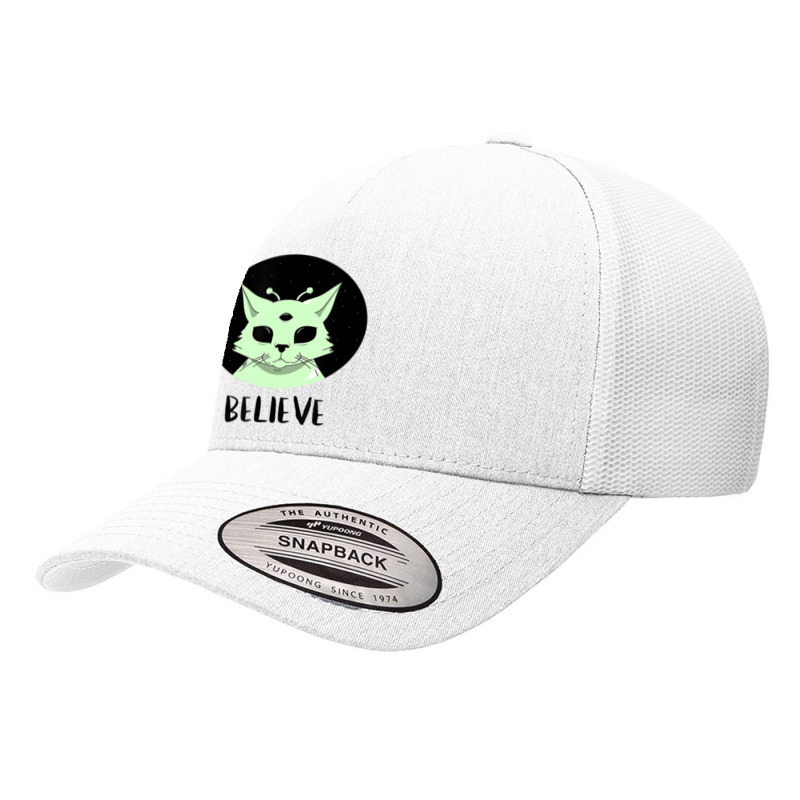 Cat Alien Ufo Martian Ufologist Space Believe Yupoong Trucker Cap by hoangan | Artistshot