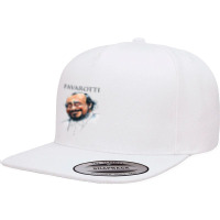 Opera Tenor Pavarotti 5 Panel Snapback Cap | Artistshot