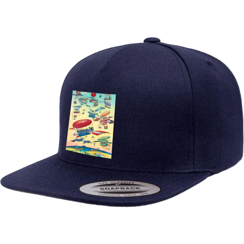 Openings-of-the-panama-canals- 5 panel snapback cap by cm-arts | Artistshot