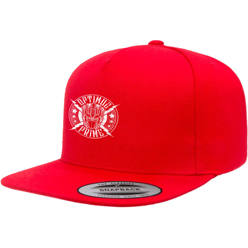 Transformers Optimus Prime Rock Badge V-neck 5 panel snapback cap by PhamThinh | Artistshot