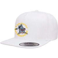 Happy Norooz Artistic Greeting With Blackmoor Goldfish 5 Panel Snapback Cap | Artistshot