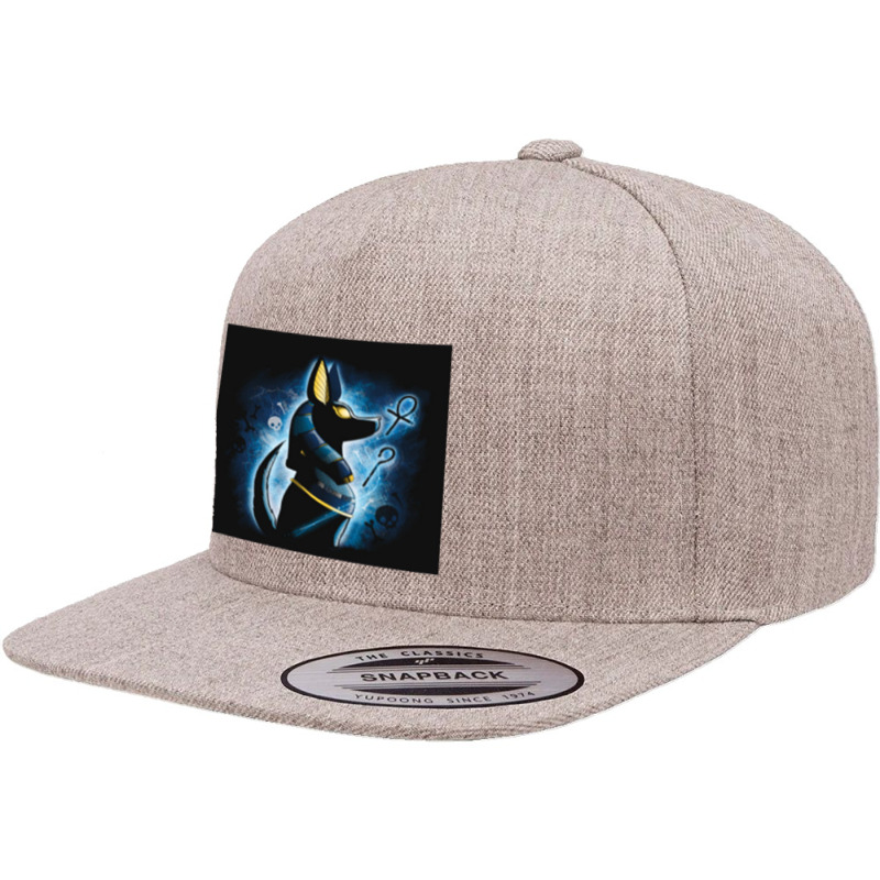 Anubis 5 panel snapback cap by pandakarto28 | Artistshot