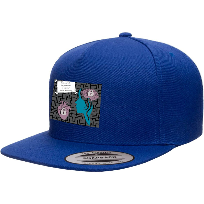 Discerning 5 panel snapback cap by SAUNDRAHARDAWAY | Artistshot