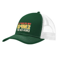 I Paused My Game To Be Here Retro Gamer Gift Pa Trucker Cap | Artistshot