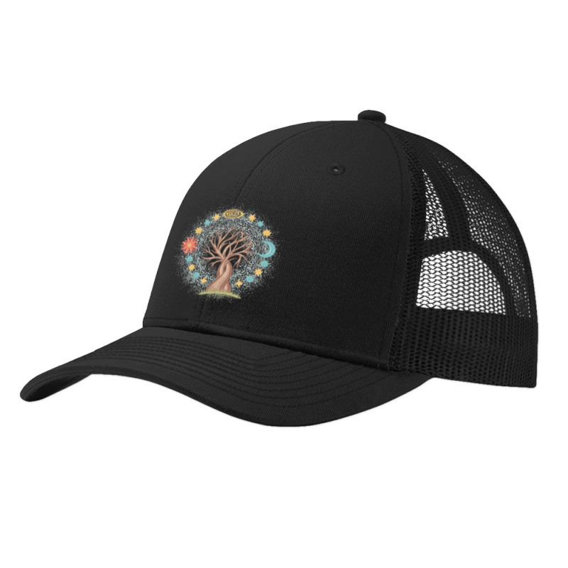 Tree Sun And Moon With Stars Spiritual Pa Trucker Cap by cm-arts | Artistshot