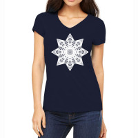 Mandala Art T  Shirt Mandala Magic Circle T  Shirt Women's V-neck T-shirt | Artistshot