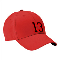 Number #13 Red Black Sports Jersey Birthday Lucky Number 13 Nike Dri-fit Cap | Artistshot