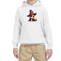 Panda Halloween Day Cute Pumpkin Youth Hoodie | Artistshot