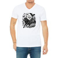 Wolf Halloween V-neck Tee | Artistshot