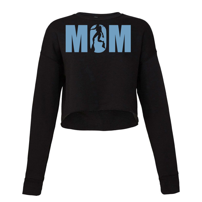 Sport-23 Scuba Diving Mom For Mother's Day Gift Cropped Sweater by animepoi | Artistshot