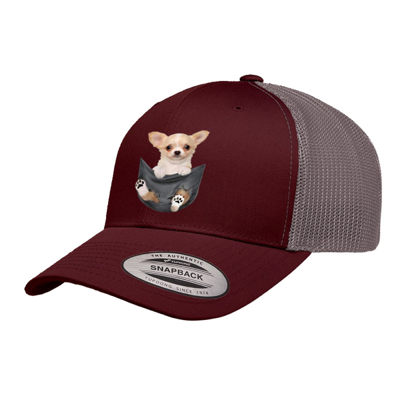 Funny Chihuahua In Your Pocket For Dogs Lovers Retro Trucker Cap by cm-arts | Artistshot