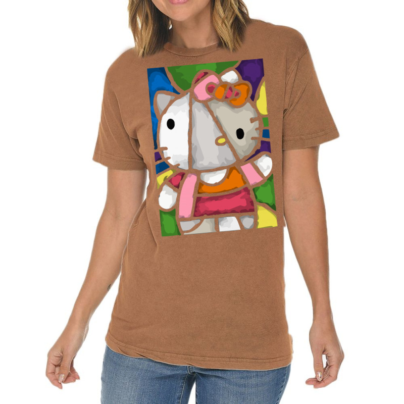 Hello Picasso Kitty Vintage T-shirt | Artistshot