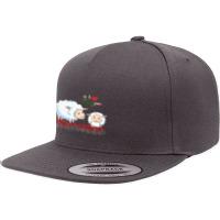 I Love You Mom Withe Cute 5 Panel Snapback Cap | Artistshot