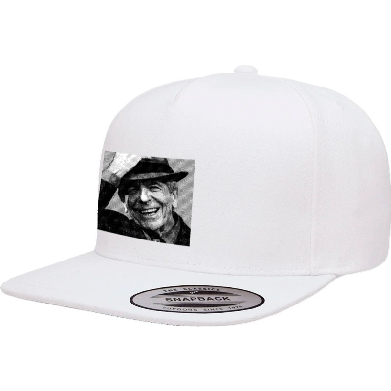 Leonard Cohen  Var3  High Quality  Original Digital Drawing By Aryan S 5 panel snapback cap by cm-arts | Artistshot