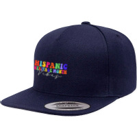 National Hispanic Heritage Month Vibes Hispanic Heritage 5 Panel Snapback Cap | Artistshot