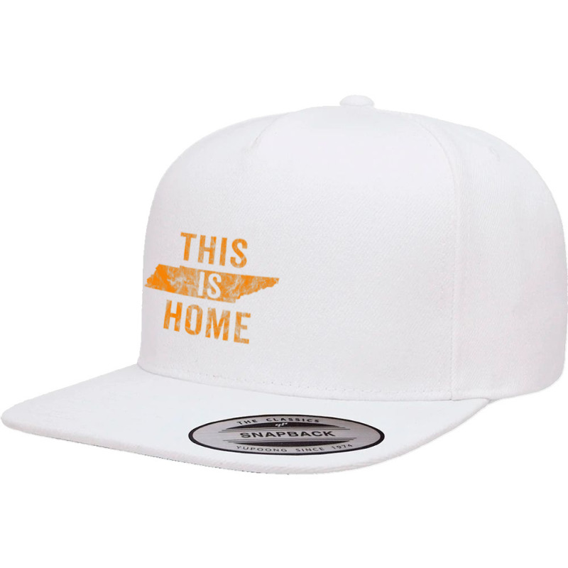 This Is Home Tennessee State Orange Proud Fan Vintage 5 panel snapback cap by cm-arts | Artistshot