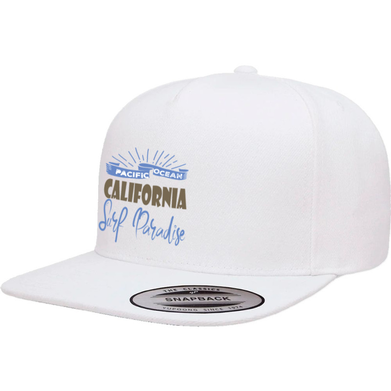 Pacific Ocean California Surf Paradise 5 panel snapback cap by cm-arts | Artistshot