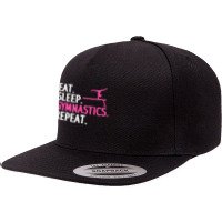 Funny Gymnastics For Women Girls Gymnast Handstand Tumbling T Shirt 5 Panel Snapback Cap | Artistshot