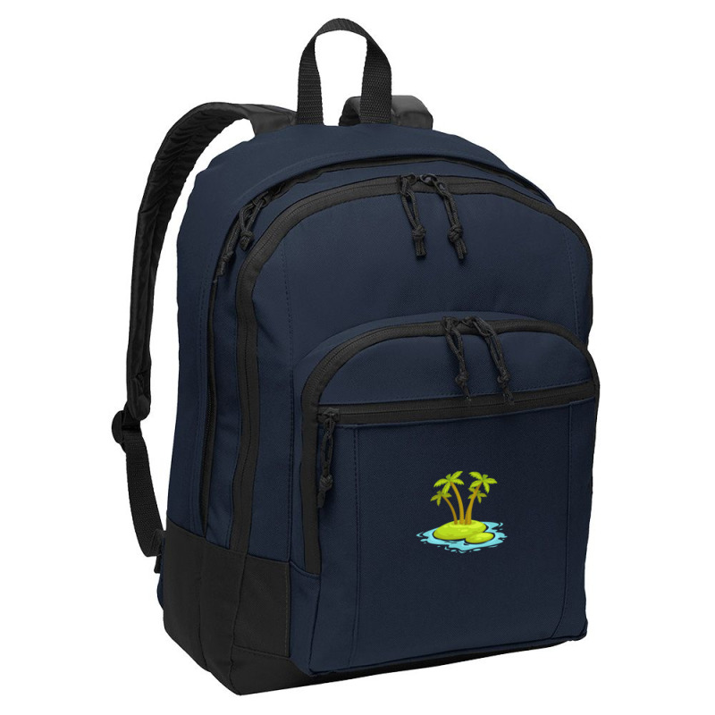 Mini Calm Island 1 Basic Backpack by cm-arts | Artistshot