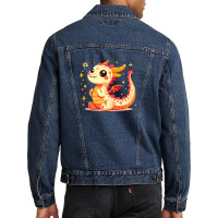 Funny Dragon Men Denim Jacket | Artistshot