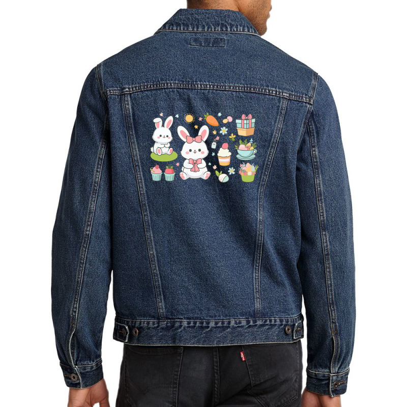 Cute Rabbit Men Denim Jacket | Artistshot