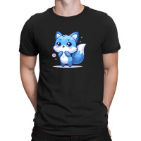 Cute Blue Fox T-shirt | Artistshot