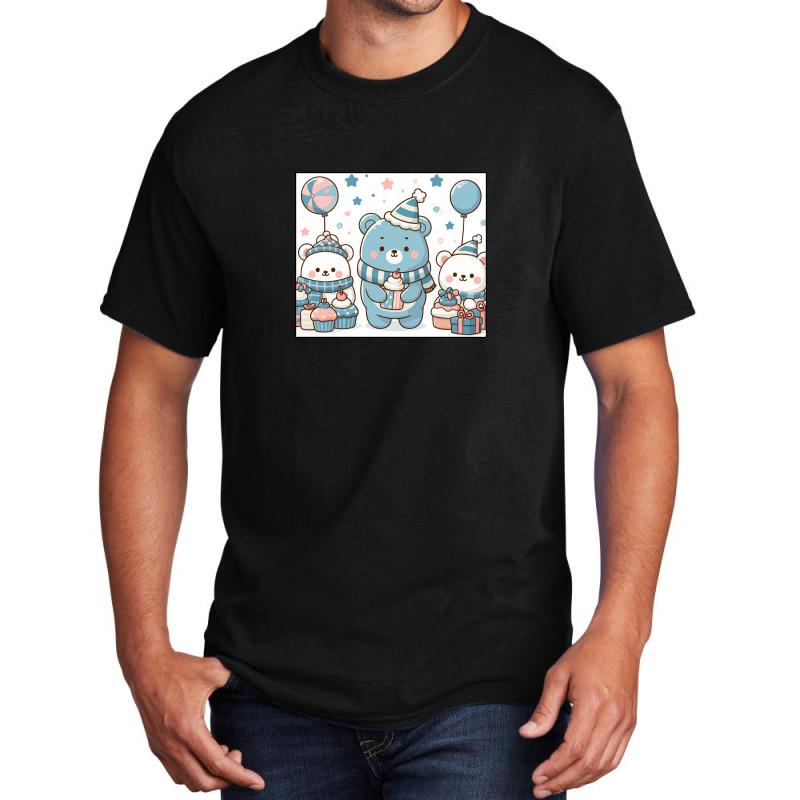 Happy Bear Basic T-shirt | Artistshot