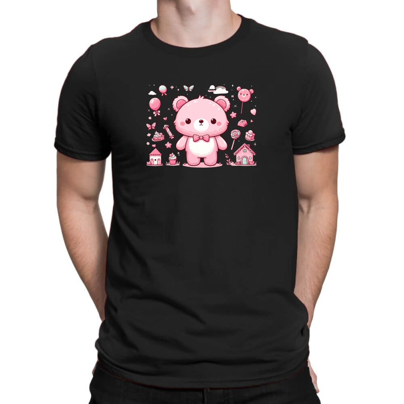 Pink Bear T-shirt | Artistshot