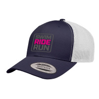 Swimriderun  Pink Retro Trucker Cap | Artistshot