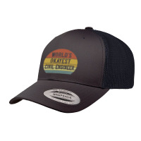 Civil Engineers   World's Okayest Civil Engineer Retro Trucker Cap | Artistshot