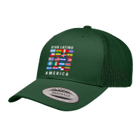 All Latin American Flags Countries Viva Latino America Tee Retro Trucker Cap | Artistshot