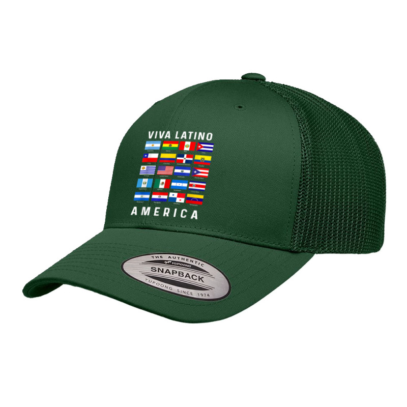 All Latin American Flags Countries Viva Latino America Tee Retro Trucker Cap by FionaMciver | Artistshot