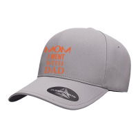 Mom I Went With Dad.mom To Bruh Seamless Cap | Artistshot