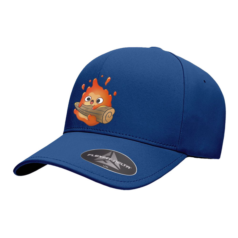 Cute Calcifer Hanging On Wood Seamless Cap by cm-arts | Artistshot