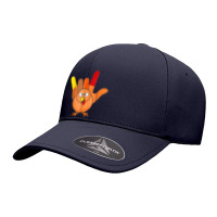 American Sign Language I Love You Thanksgiving Turkey T Shirt Seamless Cap | Artistshot