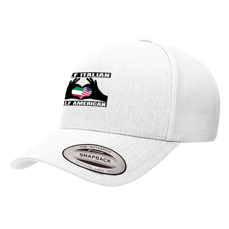 Half Italian Half American Italia Heritage & Usa Dna Flag Pullover Hoo Yupoong Trucker Cap by cm-arts | Artistshot