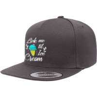 Funny Lick Me Til Ice Cream  Sexual Innuendo  Gag Gift Tank Top 5 Panel Snapback Cap | Artistshot