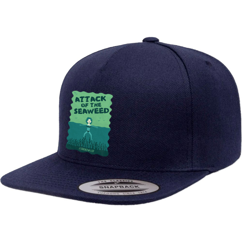 Attack Of The Seaweed 5 panel snapback cap by Kanjolen689 | Artistshot