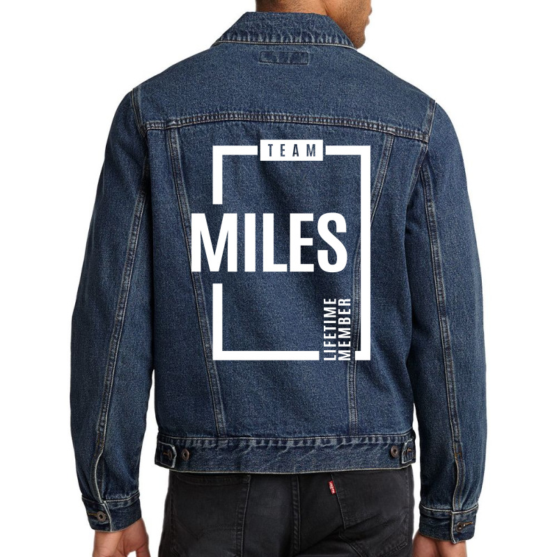 Miles Personalized Name Birthday Gift Men Denim Jacket by cidolopez | Artistshot