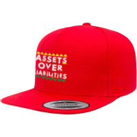 Assets Over Liabilities 80's 90's Style 5 Panel Snapback Cap | Artistshot