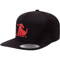 Rockythe Big Red Dog 5 Panel Snapback Cap | Artistshot